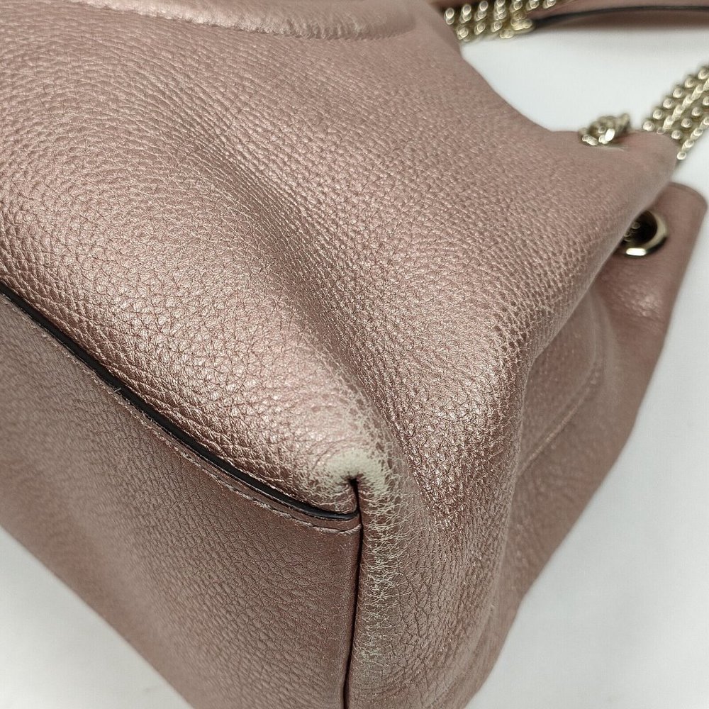 100% Authentic Gucci  Pink Leather Shoulder Bag - Picture 6 of 9